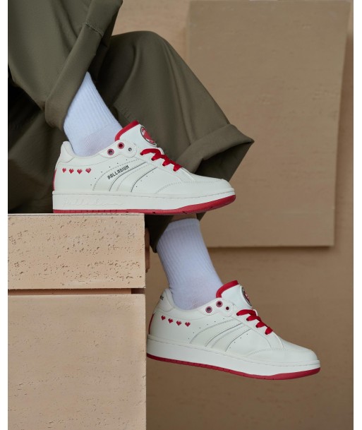 09249-119-M | MEN'S PALLALOUVEL VALT SNEAKERS | BEIGE/RED Dans la société mordern