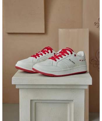 09249-119-M | MEN'S PALLALOUVEL VALT SNEAKERS | BEIGE/RED Dans la société mordern