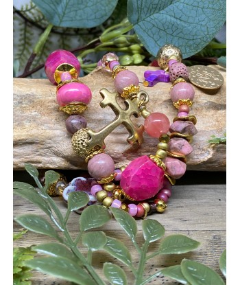 Bracelet Amazone Rose Iguan prix