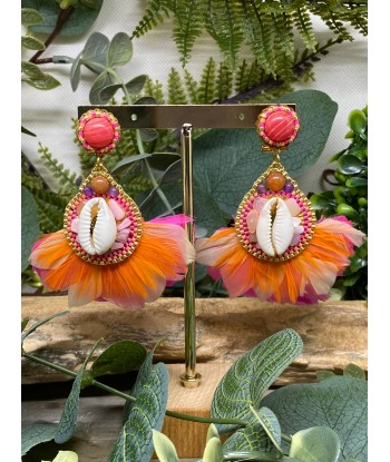 Boucles d’oreilles plumes Hypnochic Paris Déstockage Promo