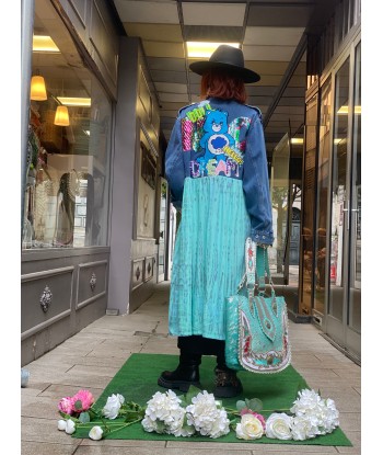 Veste jean robe Poupée de Soie de France